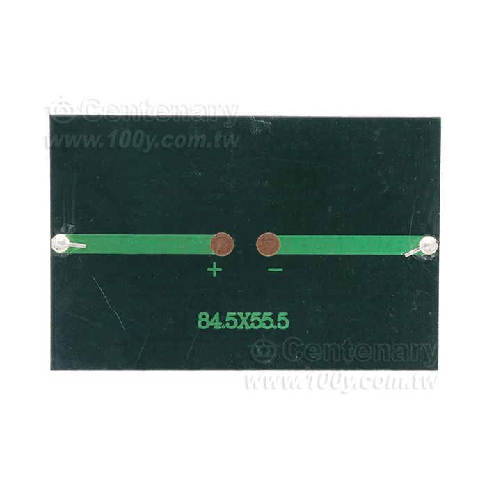 5.5V 多晶太陽能板  120mA/0.66W  尺寸84.5*55.5mm - 154544 產品圖片