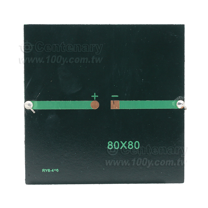 6V 多晶太陽能板  150mA/0.9W  尺寸80*80mm - 154547 產品圖片