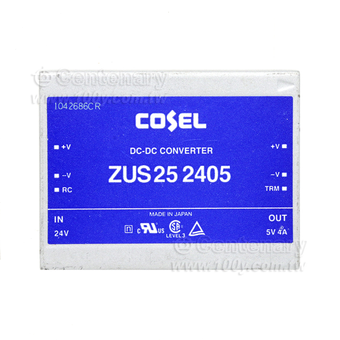 COSEL 隔離式DC/DC轉換器 24V轉5V 4A 25W - 154916 產品圖片