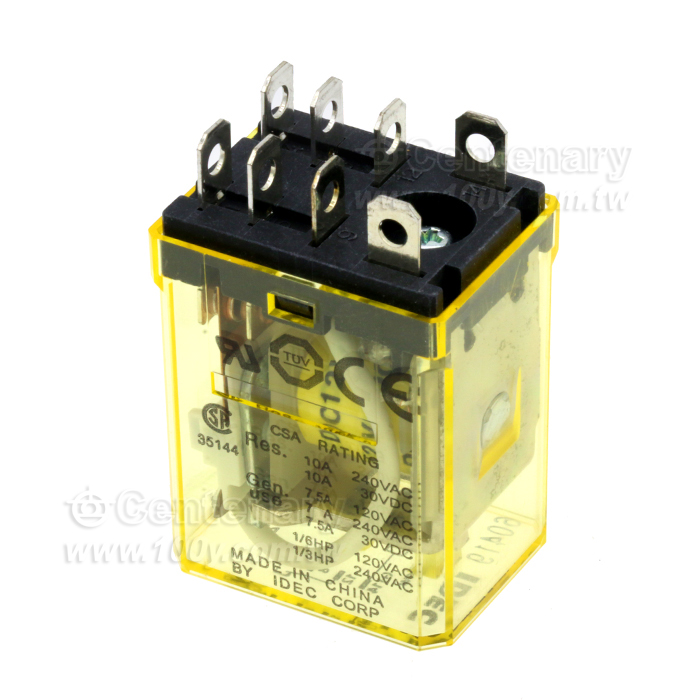 DC12V DPDT 繼電器（不帶燈） - 154599 產品圖片