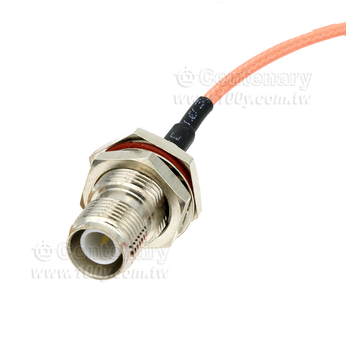 TNC母-內針轉紫銅鱷魚夾35mm轉接線RG316線 - 155539 產品圖片