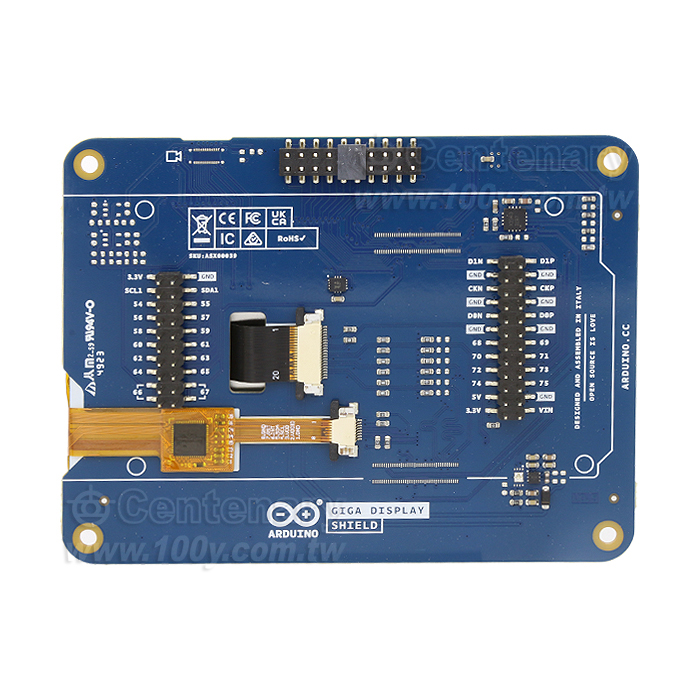 Arduino GIGA Display Shield - 152479 Product Image