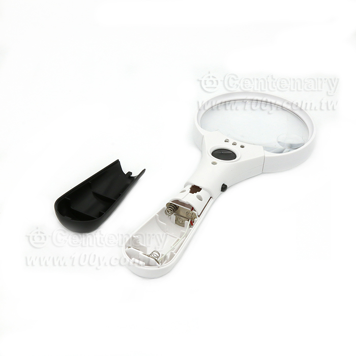 90mm手持式帶3LED燈放大鏡 - 156466 產品圖片