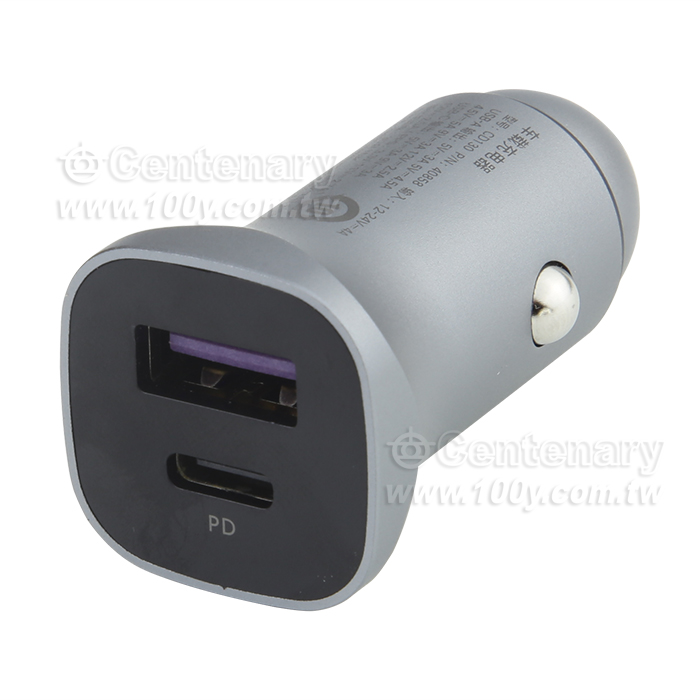 USB+Type C  Car Charger - 158781 Product Image