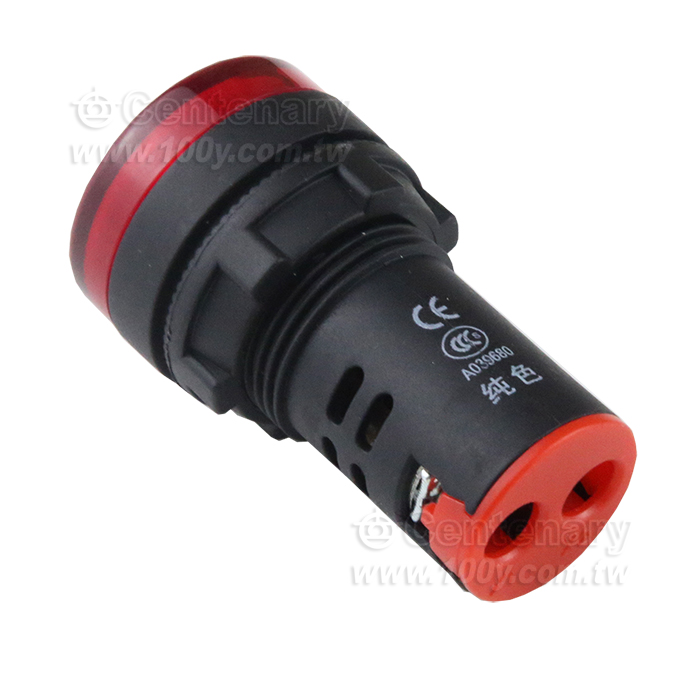 LED電源指示燈 22mm AC/DC110V 紅色 - 131214 產品圖片