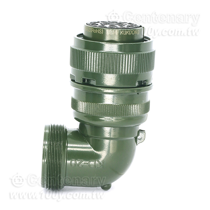 17P母端90度彎管接頭13A~20A/500Vac/700Vdc - 157610 產品圖片