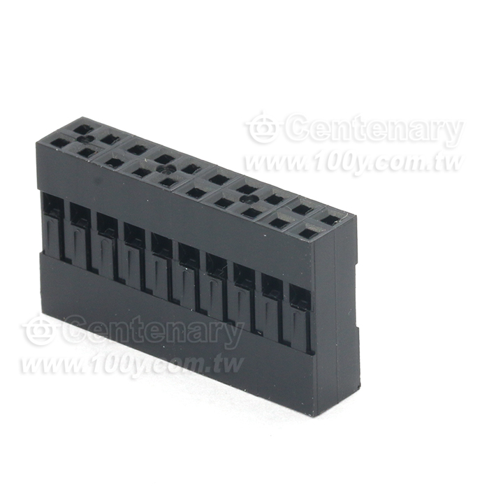 C8 Series Non-Polarized Double  Row Connector Housing - 92216 Product Image