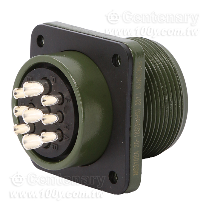 9P Box Mount Receptacle - 93888 Product Image