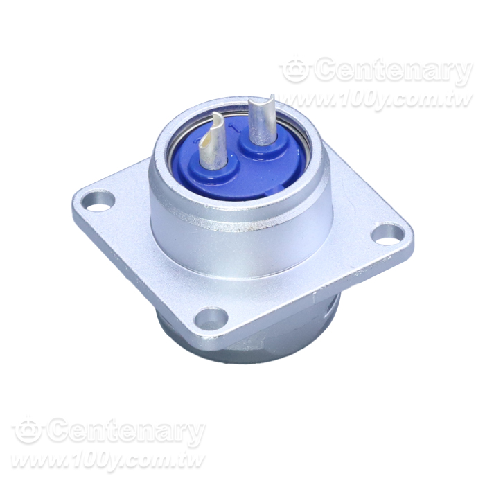 金屬連接器 2P公座 15A/250V ∮20 - 121342 產品圖片
