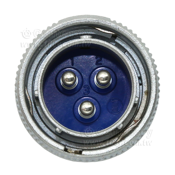 3P公插頭20A/250V ∮24 - 151702 產品圖片