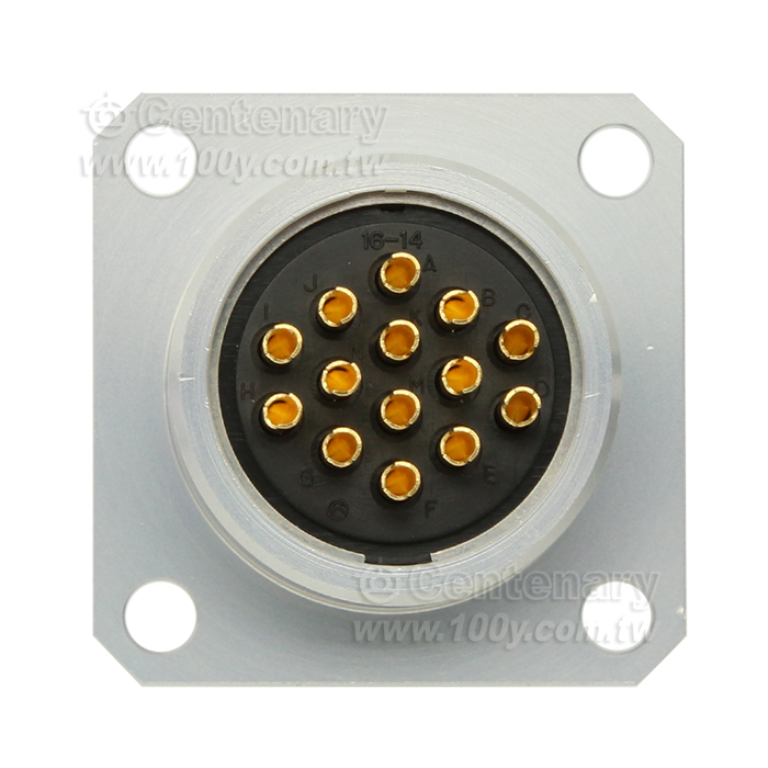 "TAJIMI" PRC04 Series 14P square female socket 5A/350V - 157758 Product Image