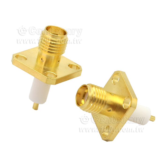 SMA Jack SQ 12.7mm 4 Hole Flange  - 94853 產品圖片