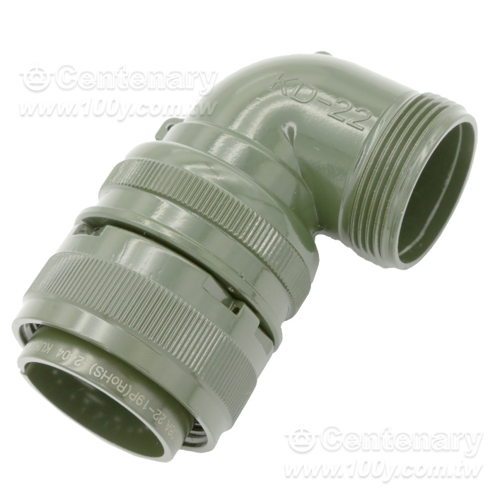 14P公端90度彎管接頭13A 500Vac/750Vdc - 157616 產品圖片