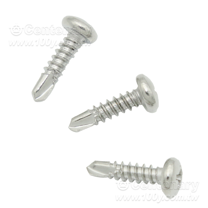304 Round Head ⊕ Type, Tip Tail Self-Tapping Screw - 160681 Product Image