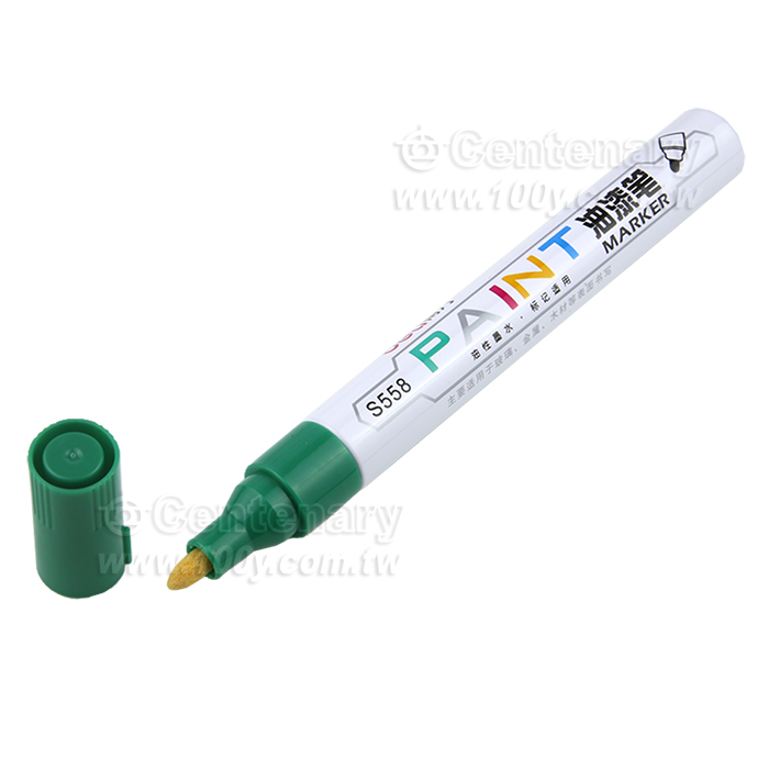 Deli_綠色記號筆 快乾筆 油漆筆 線幅1.4mm - 161165 產品圖片