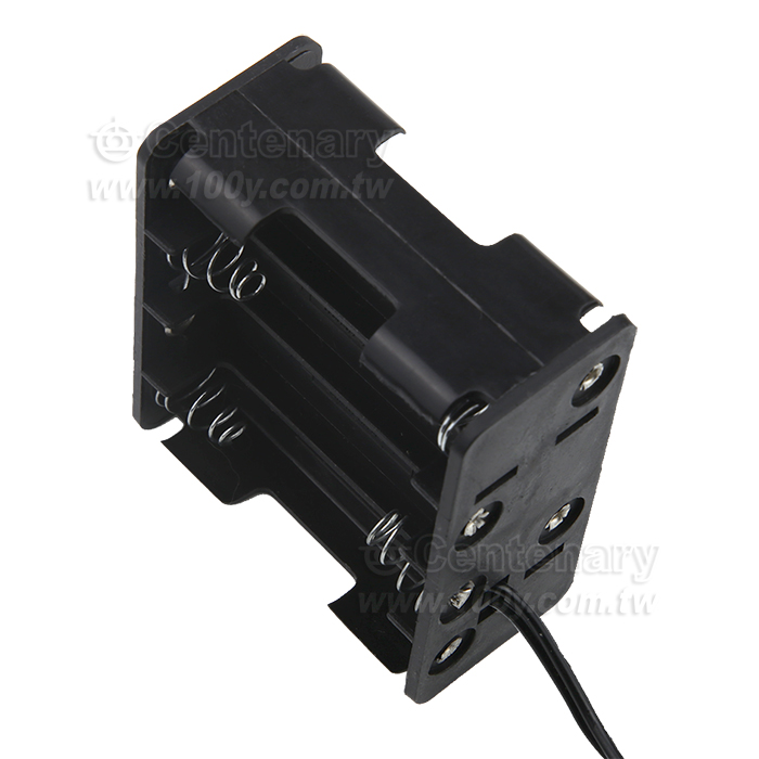 3號8只 背靠背電池盒方型(ROHS) 帶DC頭 - 161233 產品圖片