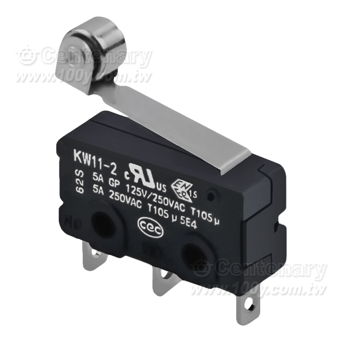 銀觸點微動開關5A/125/250V 1開1時閉 - 39582 產品圖片
