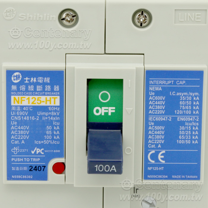 無熔絲斷路器 3P/100A - 88212 產品圖片