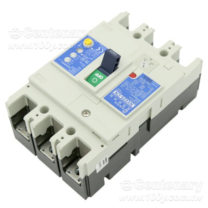 漏電斷路器 3P/150A 延時型 100-300-500mA切換 - 95225 產品圖片