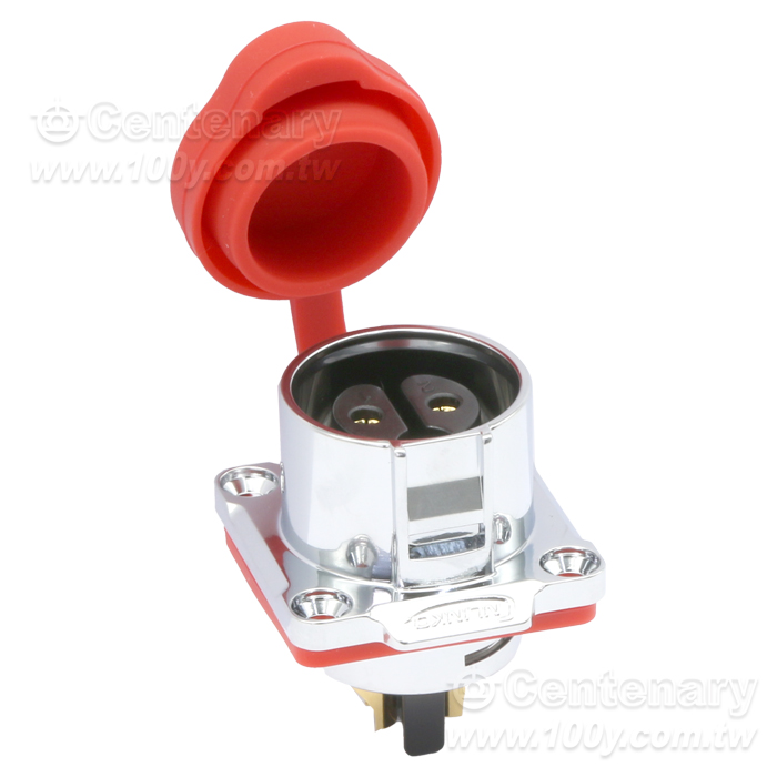 Cnlinko  LP24 type 2 Pins Female socket/Multi core power supply Industrial waterproof connectors - 160625 Product Image