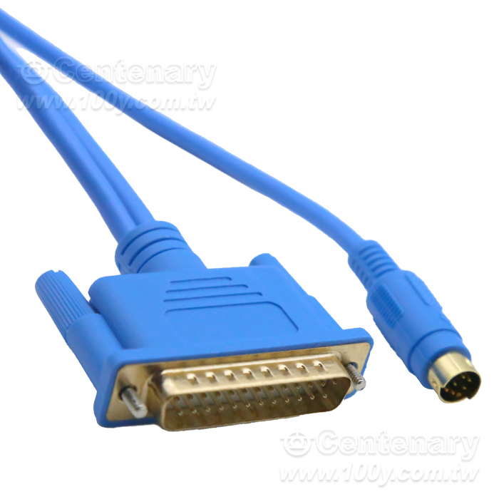 適用三菱FX3U 2N A plc編程電纜通訊線RS232串口數據下載線3M - 162698 產品圖片
