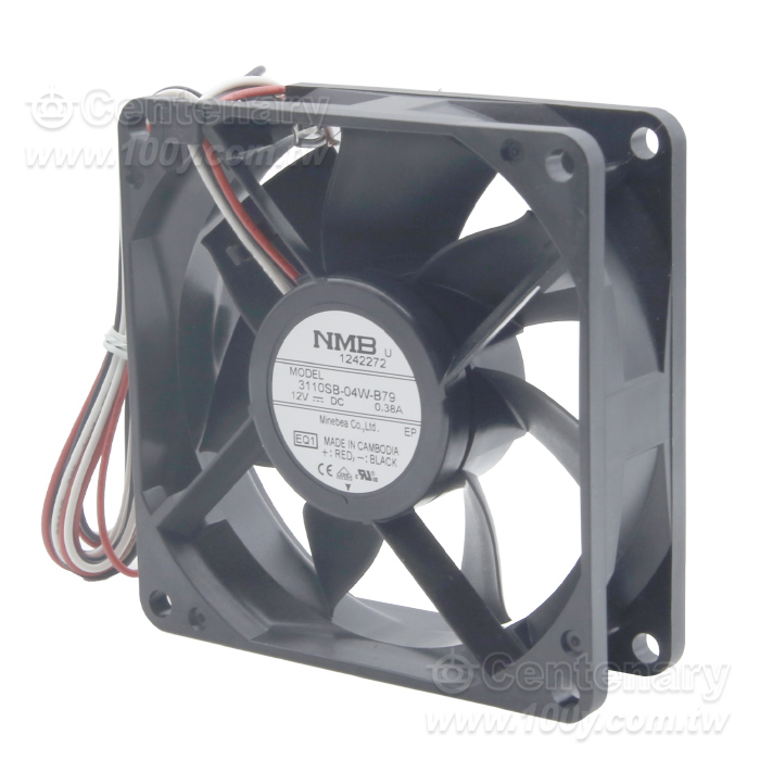NMB_DC12V 80*80*25mm  0.26A/3.12W 39.5dB - 162743 產品圖片