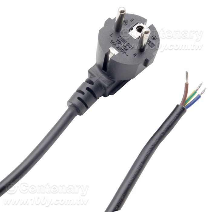 歐規電源線 尾巴剝皮裸線   3M  0.75mm2 - 162769 產品圖片