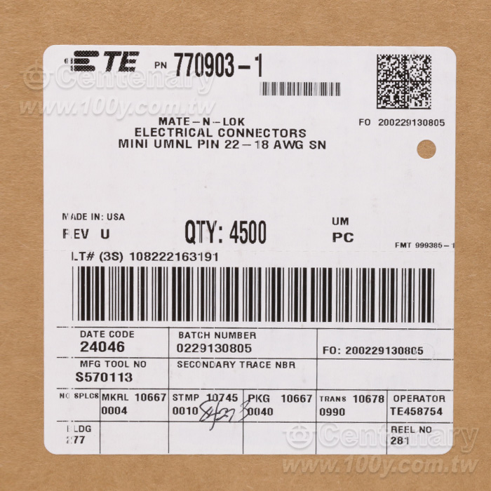 For Mini-Universal MATE-N-LOK (4.14mm)  公針  - 76122 產品圖片