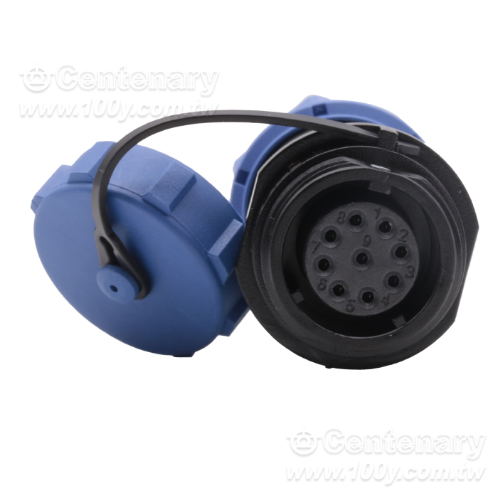 電纜插頭+電纜對接插座9P 4A/500V - 162807 產品圖片