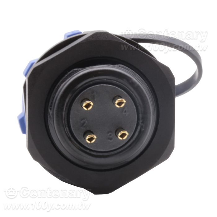 電纜插頭+後螺母插座4P 5A/500V - 162810 產品圖片
