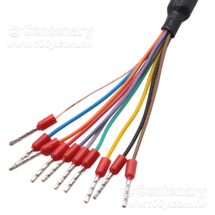 DB9單頭帶端子串口線  母頭 純銅26AWG - 163880 產品圖片