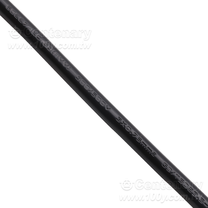 18AWG(0.824mm2) USA Style 3-Conductor Power Cord VED 1.8M - 163037 Product Image