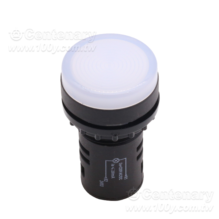 緊湊式指示燈 白色 22mm  220V EATON伊頓穆勒 - 163173 產品圖片
