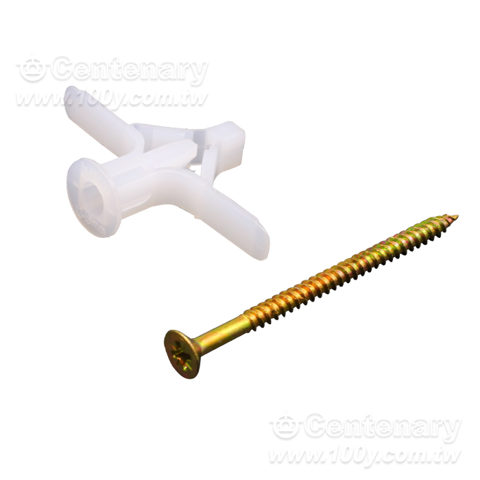 石膏板專用膨脹螺絲-空心磚自攻脹塞膠塞- - 163506 產品圖片