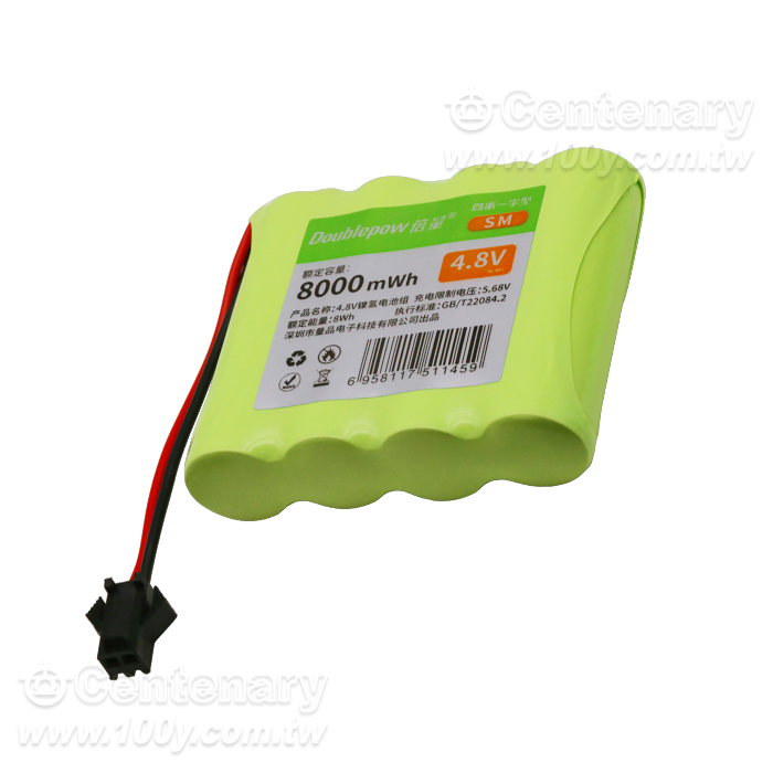 鎳氫電池組 AA5號 四串 8000mwh 4.8V - 163534 產品圖片
