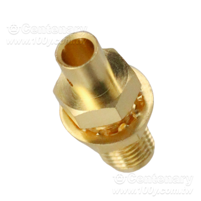 SMA jack solder bulkhead for RG402; 18GHz VSWR1.2 - 163425 Product Image
