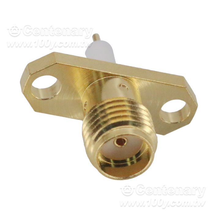 SMA Jack 16mm 2 Hole Flange With Round Contact - 96243 產品圖片