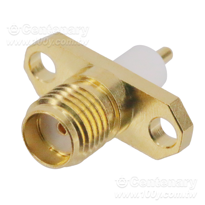 SMA Jack 2 Hole 16mm Flange With Round Contact - 96244 Product Image