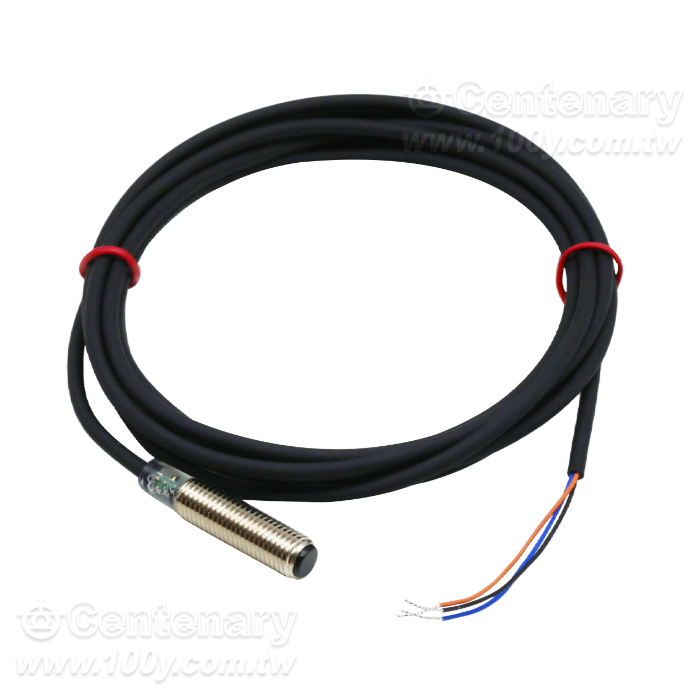 M8螺紋電感式接近開關-直徑8mm圓柱型金屬開關 - 144674 產品圖片