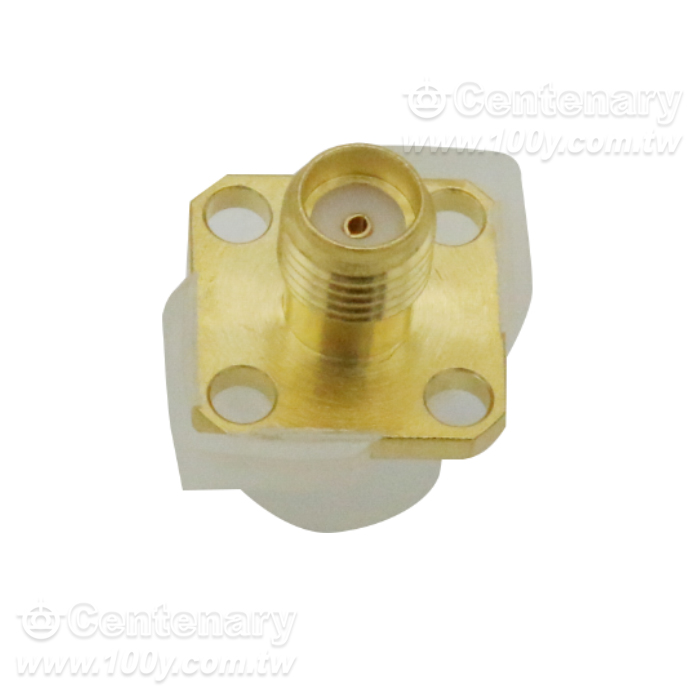SMA Jack  4 Hole Flange With Round Contact - 96666 產品圖片