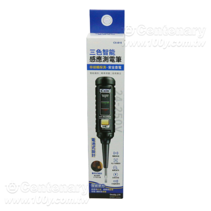 三色非接觸式感應測電筆 電池式 - 96669 產品圖片