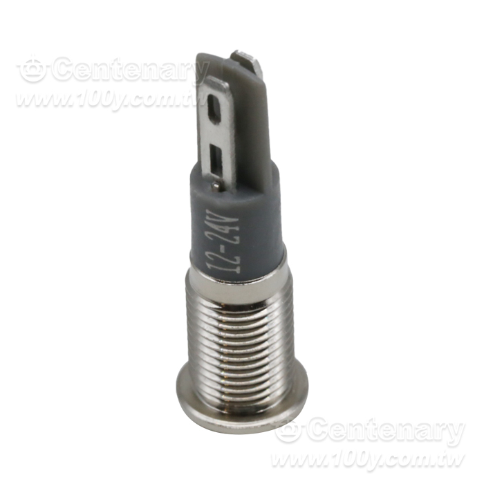 8mm插腳-平頭-金屬指示燈 12-24V 綠色 - 163951 產品圖片