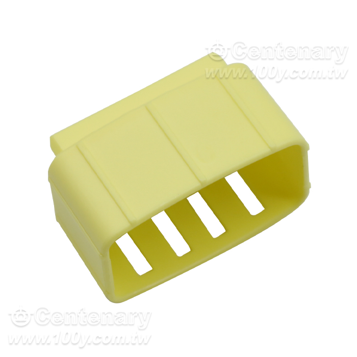 TE CONN CAP DBL LOCK 10POS YELLOW - 164109 Product Image