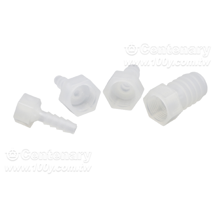 外六角內牙寶塔接頭 4-G1/8 PP材質 - 164283 產品圖片
