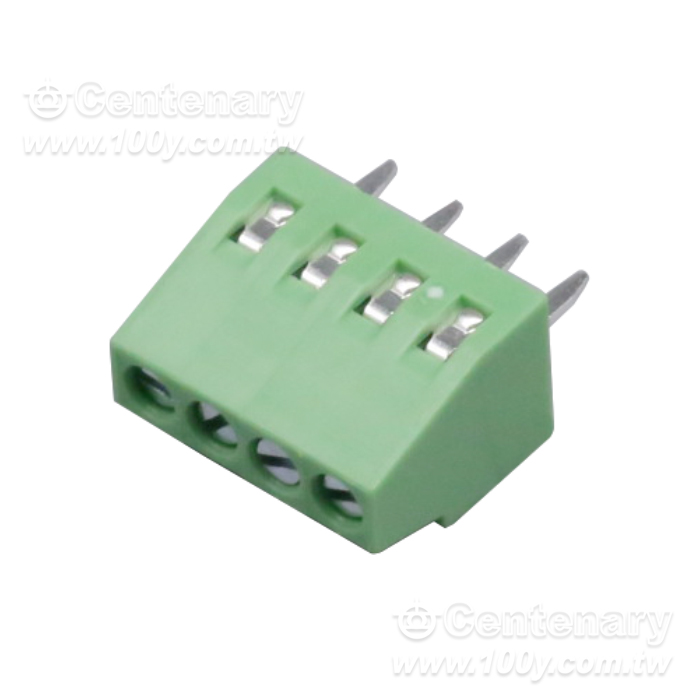 螺釘式PCB接線端子 4P 180° - 164476 產品圖片
