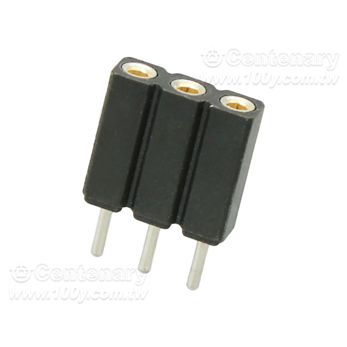 CONN SOCKET 3P GOLD PCB - 97586 Product Image