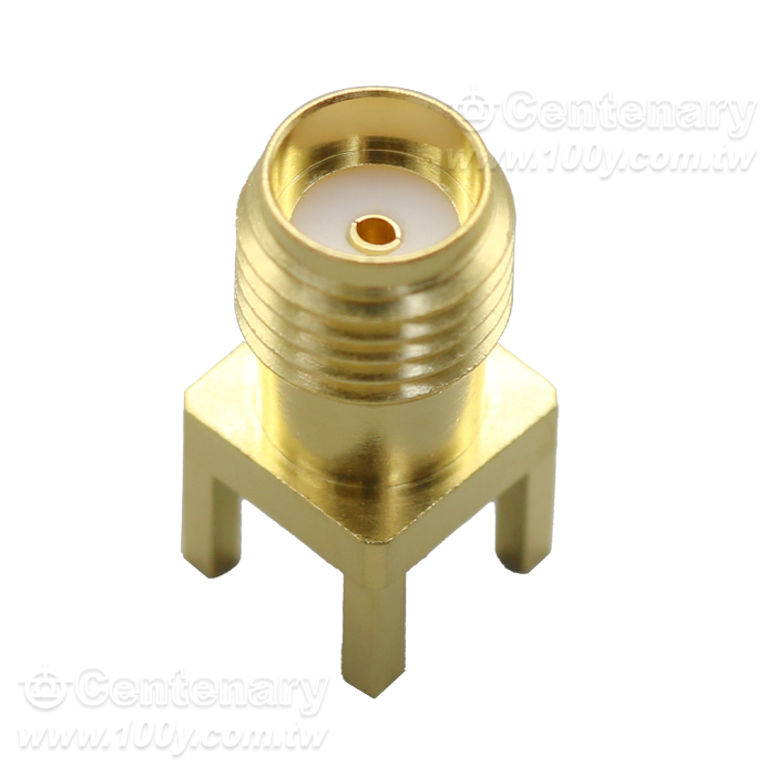 SMA Jack PCB Mount With Round Contact; - 97666 Product Image