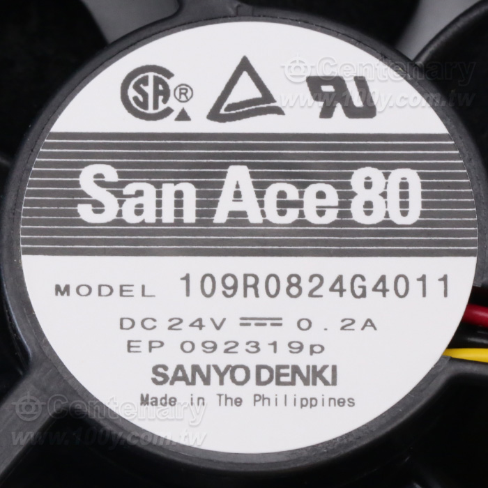 三洋直流風扇80x80x25mm 24VDC 3線 - 164944 產品圖片