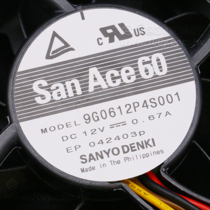 Sanyo 滚珠 DC12V 4線式風扇 6025 - 145726 產品圖片