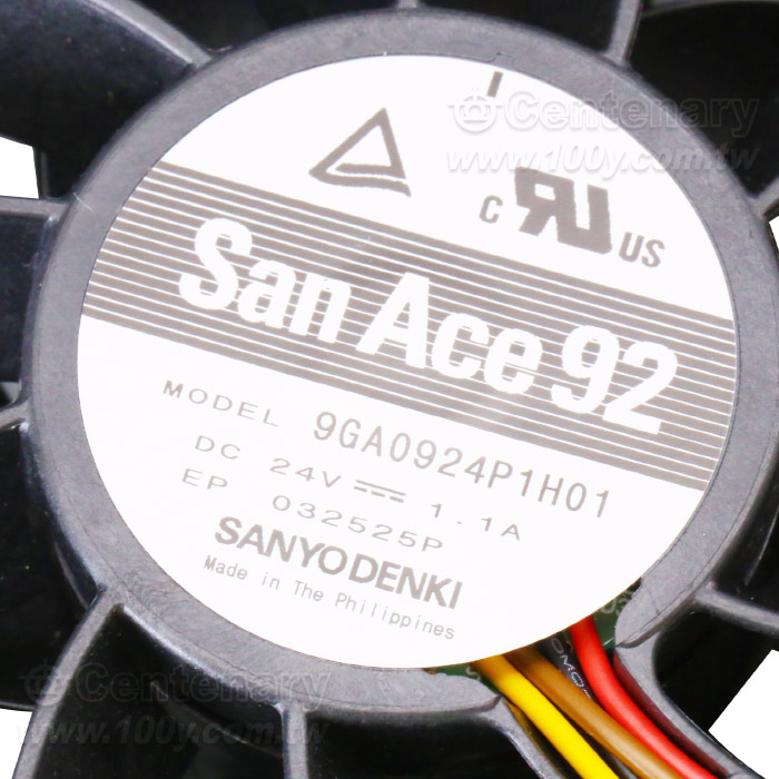 直流風扇  DC Axial Fan, 92x92x38mm  24VDC - 165002 產品圖片
